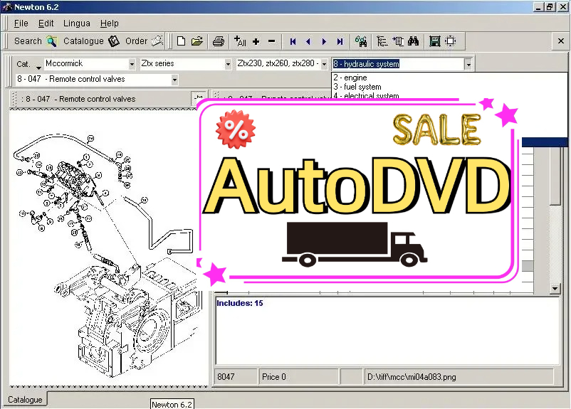 Books - AutoDVD McCormick Newton 6.2 каталог запчастей,
