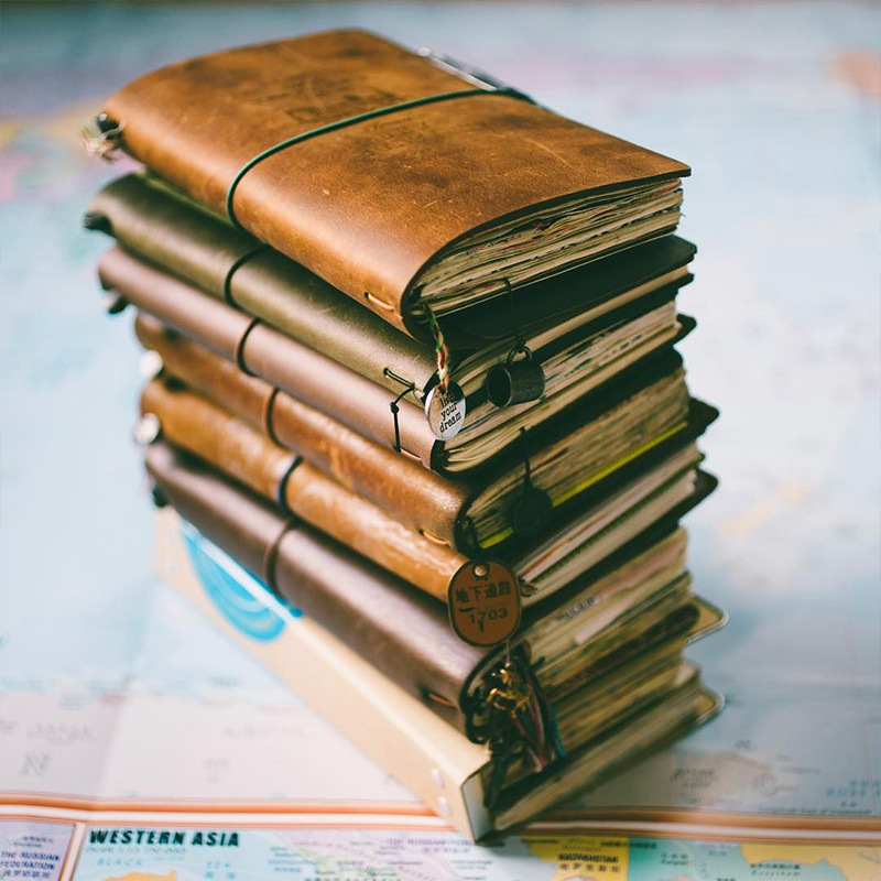 Vintage Leather Journal Notebook - Бракованный кожаный блокнот в стиле ретро,