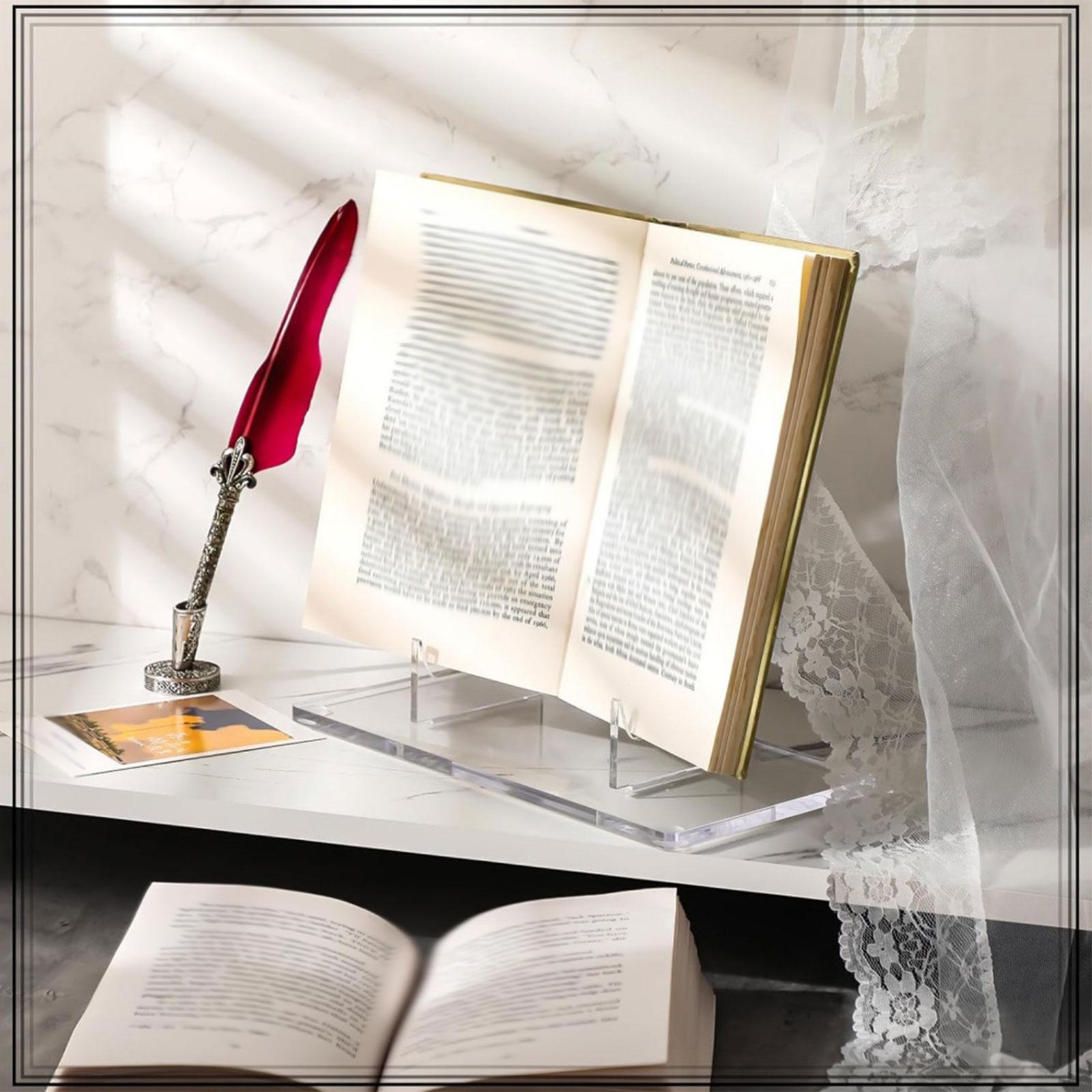Clear Acrylic Book Stand Holder - Подставка-держатель для акриловых прозрачных пластин, книг,