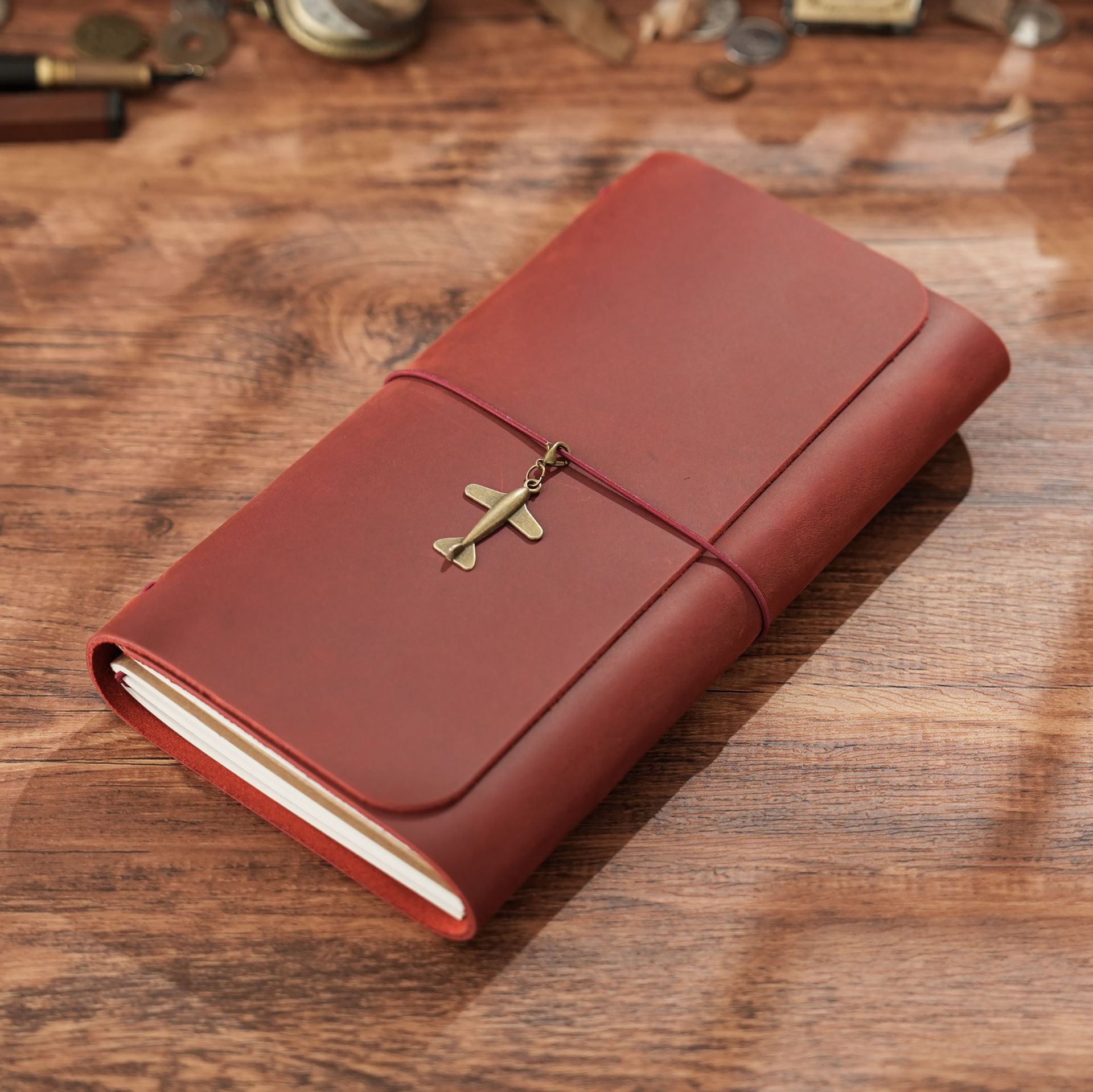Vintage Leather Journal Notebook - Новинка: Тройной складной блокнот Traveler's Notebook