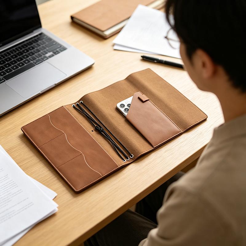 Vintage Leather Journal Notebook - Многоразовый органайзер для записных книжек, компактный