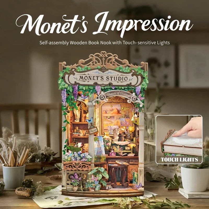 Деревянный набор для сборки кн – обзор и цена Diy Wooden Book Nook Kit Shelf Insert