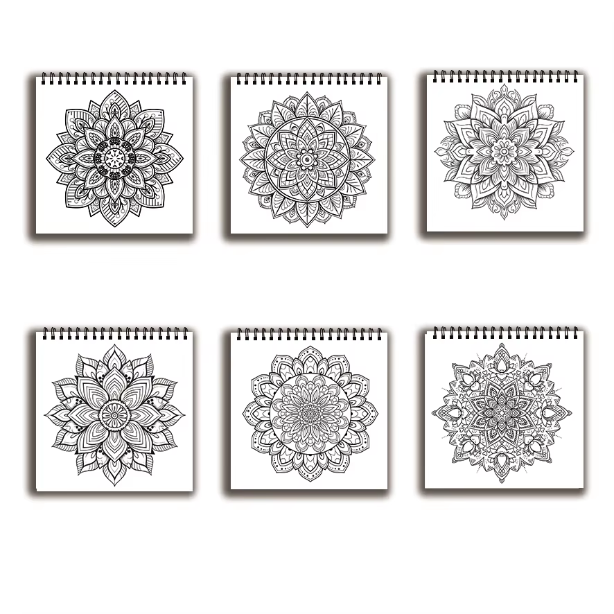Книжка-раскраска — 7,87 x 7,87 – обзор и цена Adult Coloring Book Stress Relief