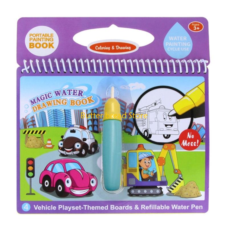 W89C Многоразовая книга для ри – обзор и цена Reusable Water Magic Coloring Book