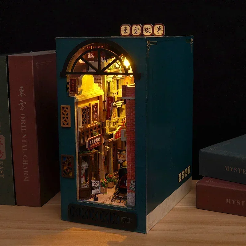 Набор для сборки миниатюрной д – обзор и цена Diy Wooden Book Nook Kit Shelf Insert