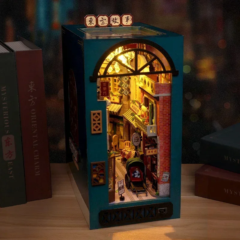 Набор для сборки миниатюрной д – обзор и цена Diy Wooden Book Nook Kit Shelf Insert