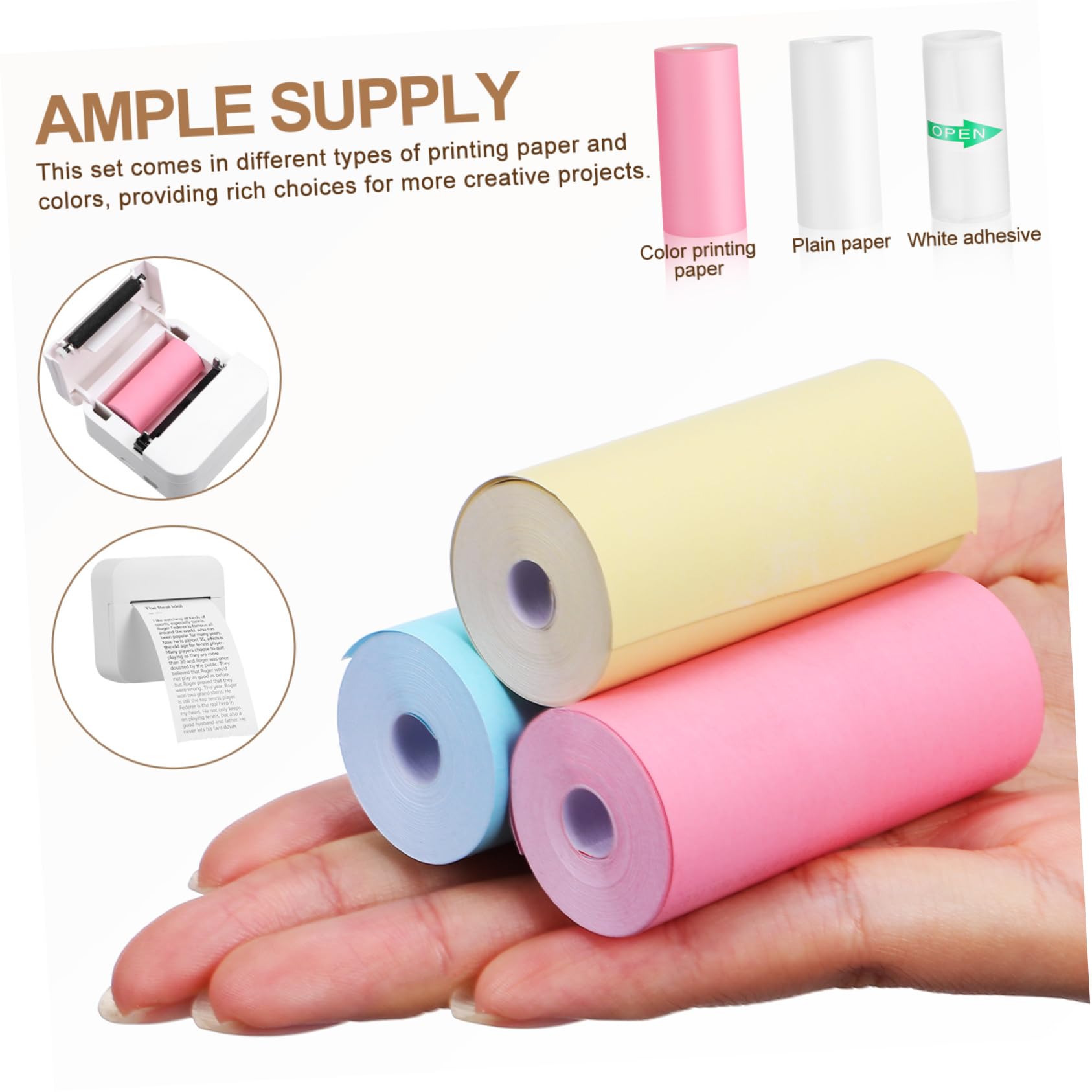 Мини-термобумага для принтера, – обзор и цена Mini Pocket Thermal Printer Paper Roll