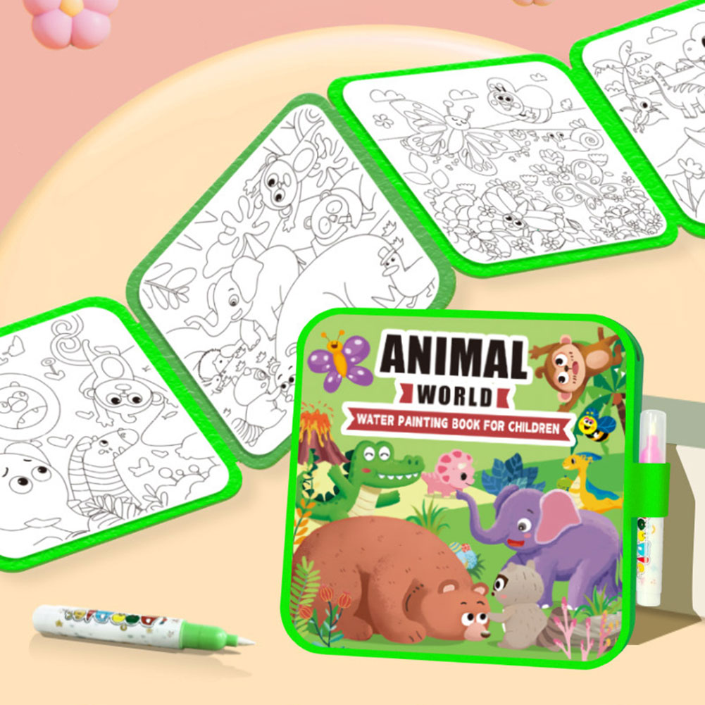 Детские магические водные раск – обзор и цена Reusable Water Magic Coloring Book