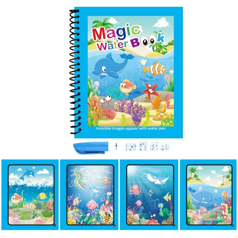 1 шт. многоразовая волшебная в – обзор и цена Reusable Water Magic Coloring Book