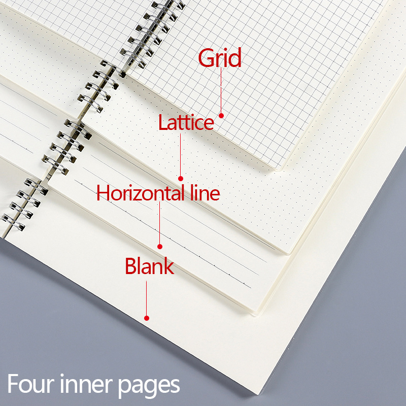 A5 A6 B5 Спиральная книга на к – обзор и цена A5 Spiral Dotted Grid Notebook