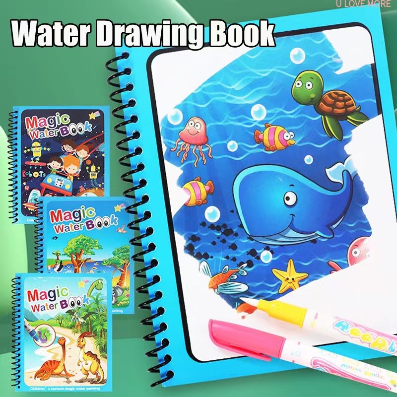 Волшебная книга для рисования  – обзор и цена Reusable Water Magic Coloring Book