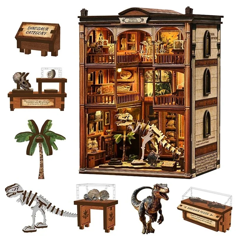 Набор для сборки миниатюрной 3 – обзор и цена Diy Wooden Book Nook Kit Shelf Insert