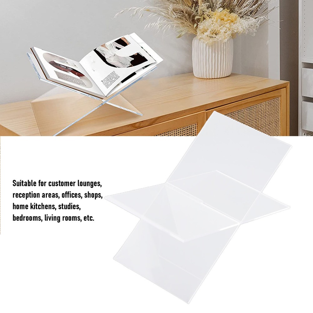 1 комплект X-образной подставк – обзор и цена Clear Acrylic Book Stand Holder