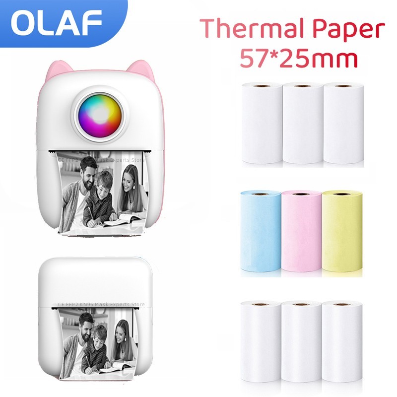 57 мм рулоны термобумаги для с – обзор и цена Mini Pocket Thermal Printer Paper Roll