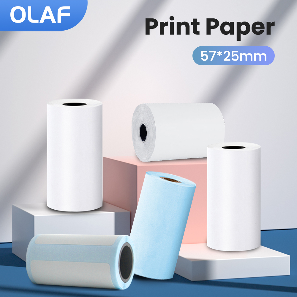 57 мм рулоны термобумаги для с – обзор и цена Mini Pocket Thermal Printer Paper Roll