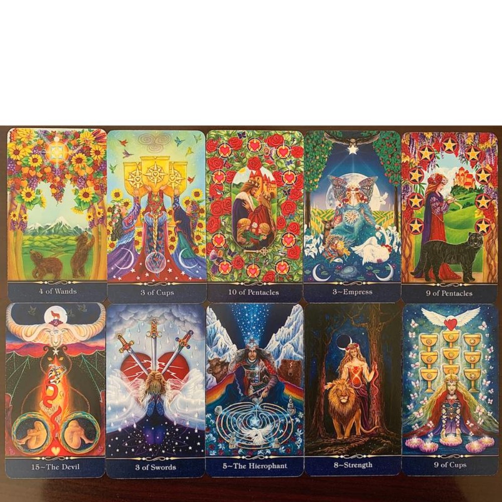 10,3*6 см Звезда Таро «Твоя пу – обзор и цена Tarot Deck With Guidebook