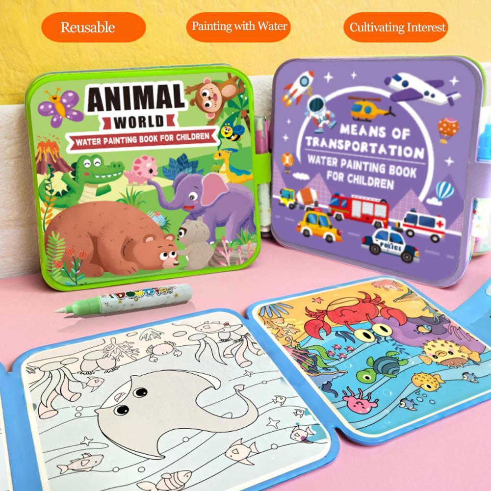 Складная книга для рисования в – обзор и цена Reusable Water Magic Coloring Book