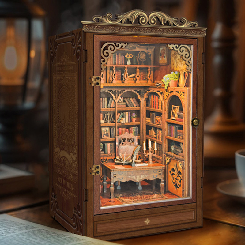 DIY книжный уголок, полка, вст – обзор и цена Diy Wooden Book Nook Kit Shelf Insert