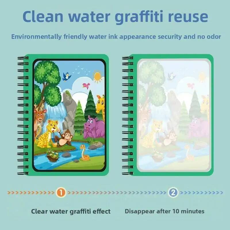 Волшебная книга для рисования  – обзор и цена Reusable Water Magic Coloring Book